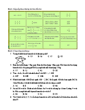 Đề thi Violympic Toán khối 5 vòng 1 - Năm học 2016-2017